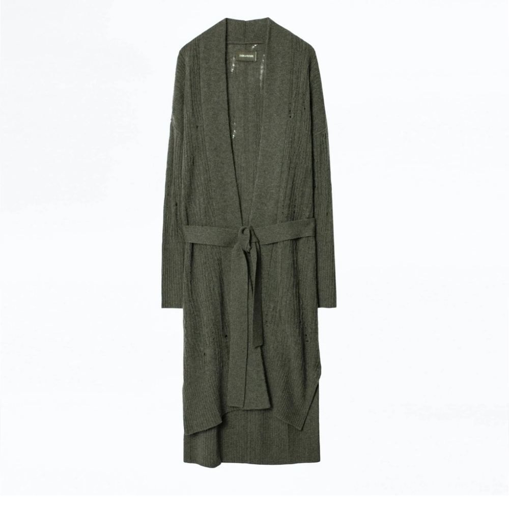 Zadig & Voltaire Olive Knit Cardigan
